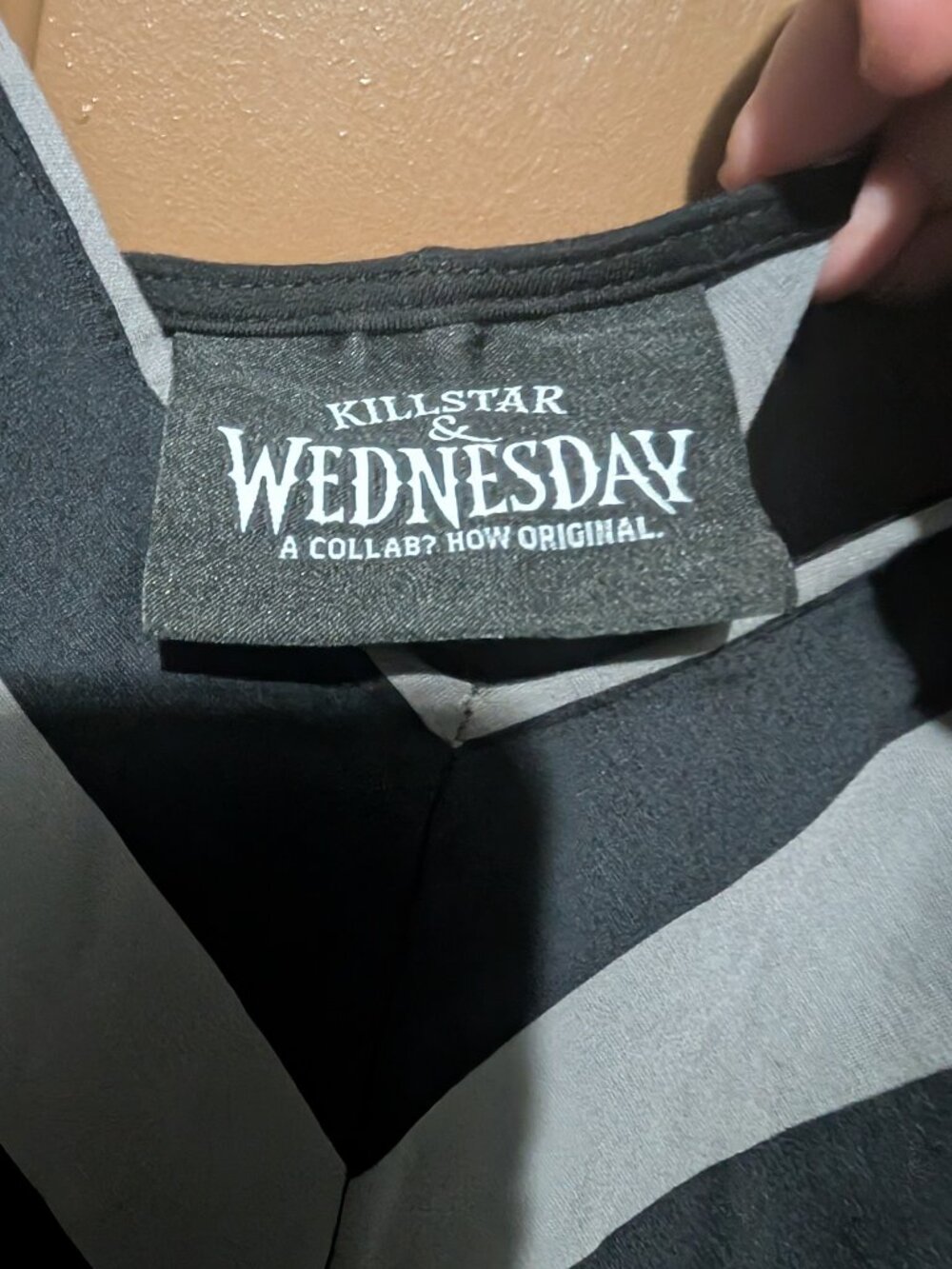 KILLSTAR sundress, WEDNESDAY / ADAMS FAMILY collab. Size L, goth, punk. - Picture 3 of 3